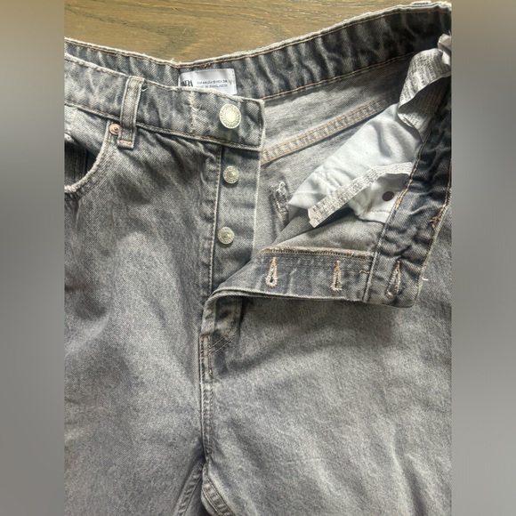 Zara grey high waist Mom Jeans women’s size 12 - Picture 6 of 6